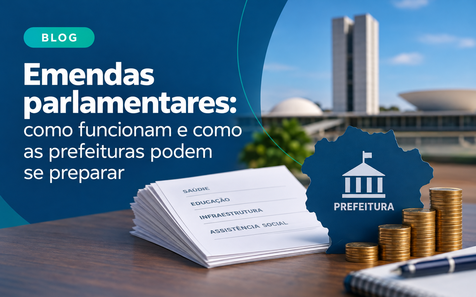 Gestores municipais acompanhando emendas parlamentares e projetos de investimento público para o município.